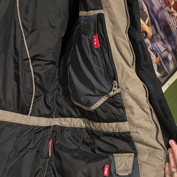 L.L. Bean Men's Black and Brown Ski Jacket - Picture 4 of 5